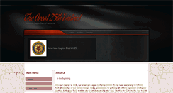 Desktop Screenshot of calegiondistrict25.org
